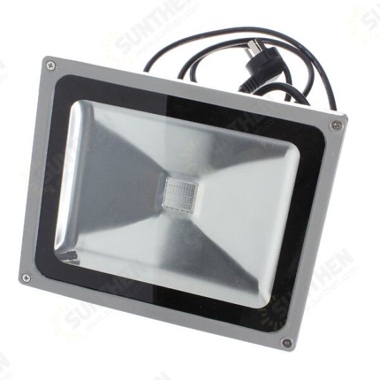 30W 2700-3000LM Waterproof RGB Color RC LED Flood Light 85-265V