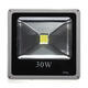 30W Gray Ultra Thin IP65 Waterproof Aluminum Flood Light 85-265V