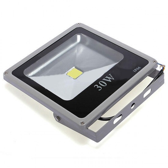 30W Gray Ultra Thin IP65 Waterproof Aluminum Flood Light 85-265V
