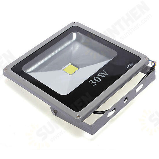 30W Gray Ultra Thin IP65 Waterproof Aluminum Flood Light 85-265V