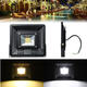 50W Outdooors Ultra Thin LED Flood Light Garden Yard Lamp Warm Pure White