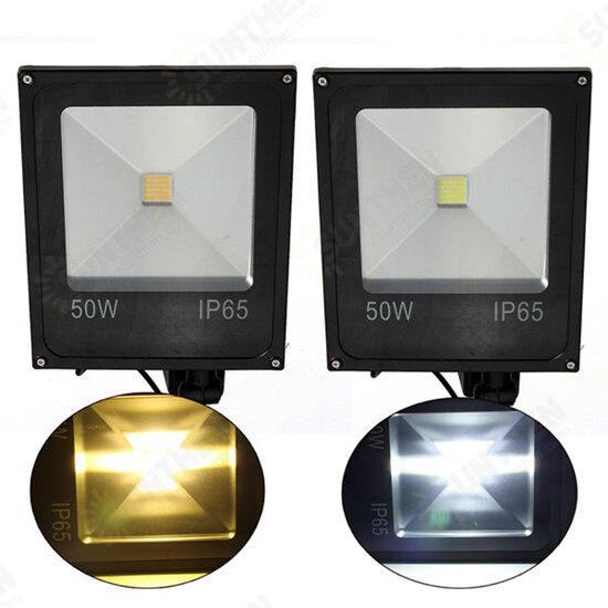 50W PIR Motion Sensor LED Flood Light IP65 Warm/Cold White Lighting