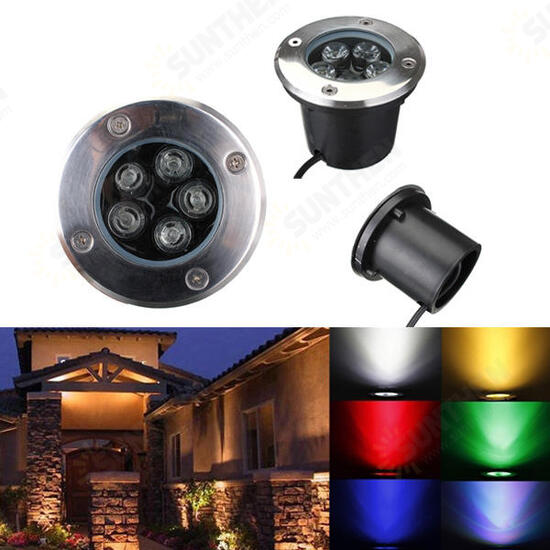 5W LED Waterproof Outdoor In Ground Garden Path Flood Landscape Light