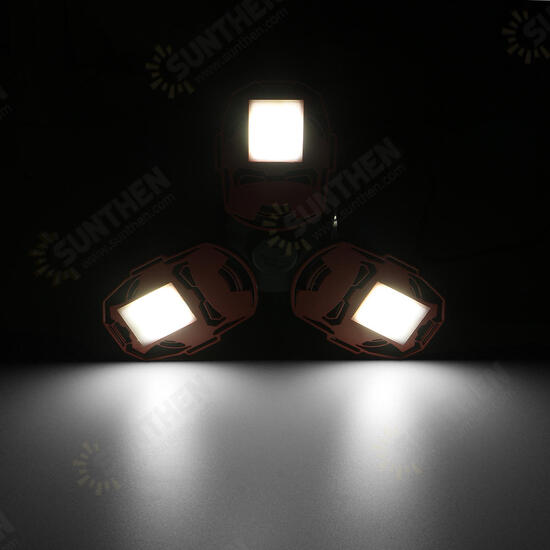 60W 126 LED Garage Flood Light LED Shop Lamp Ceiling Deformable Silver/Red AC100-265V