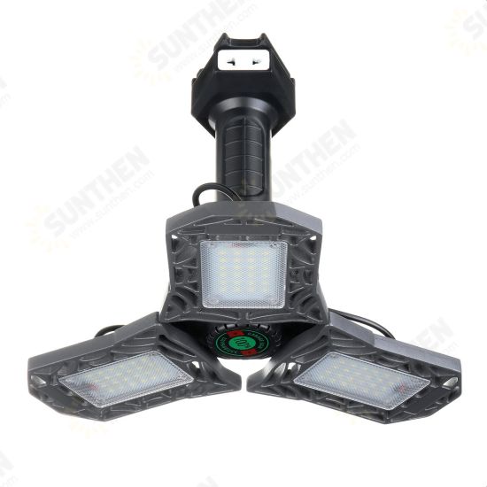 60W 80W LED Garage Shop Work Flood Light Home Ceiling Fixture Deformable Lamp AC85-265V