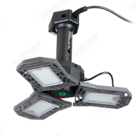 60W 80W LED Garage Shop Work Flood Light Home Ceiling Fixture Deformable Lamp AC85-265V