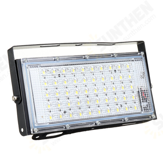 AC85-265V 50W Outdoor LED Flood Light Waterpoof IP65 US Plug White/Black Shell Warm/White Light