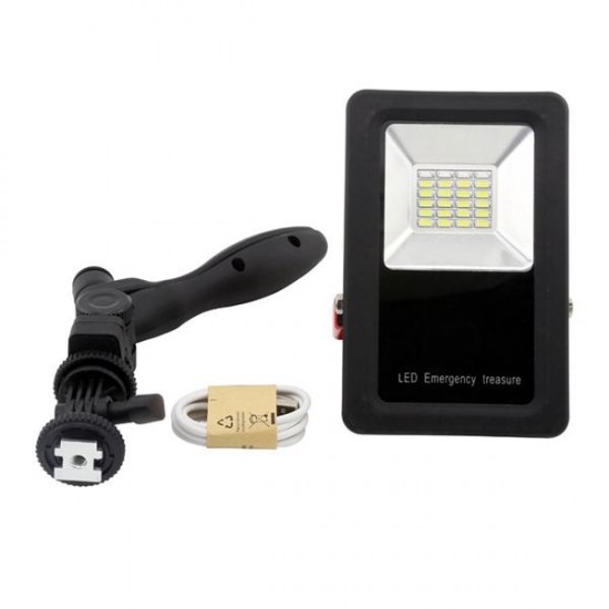 Portable 10W LED Work Flood Light USB Rechargeable Outdoor Camping Waterproof Emergency Lamp