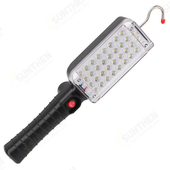 Portable 34 LED Flashlight Magnetic Torch USB Rechargeable Work Light Hanging Hook Tent Lamp Lantern For Camping Emergency