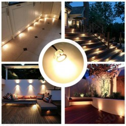 10x 32MMLED Deck Stair Light Waterproof Yard Garden Pathway Patio Landscape Lamp with EU Plug 10x 32MMLED Deck Stair Light Waterproof Yard Garden Pathway Patio Landscape Lamp with EU Plug