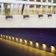 12PCS Solar Powered LED Stairs Step Fence Lights Deck Bed Outdoor Path