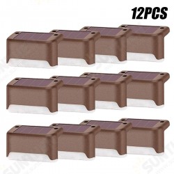 12PCS Solar Powered LED Stairs Step Fence Lights Deck Bed Outdoor Path 12PCS Solar Powered LED Stairs Step Fence Lights Deck Bed Outdoor Path