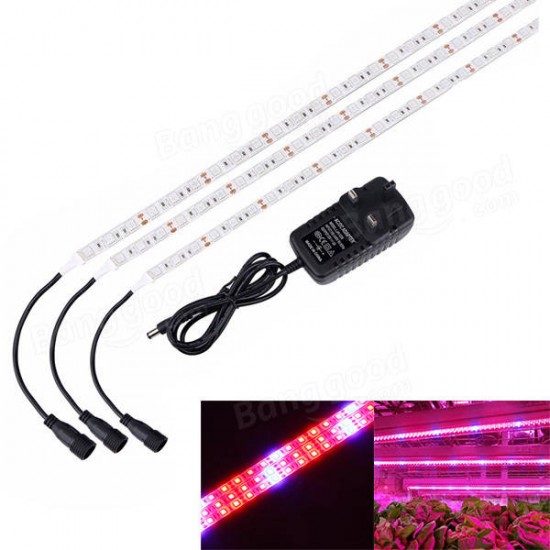 18W 75 Red 15 Blue Plant LED Grow String Light Greenhouse Waterproof Growth Lamp with 12V Plug