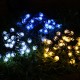 21ft Solar Powered String Lights 30 Crystal Balls Outdoor Home LED Fairy Lights Decorations