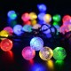 21ft Solar Powered String Lights 30 Crystal Balls Outdoor Home LED Fairy Lights Decorations