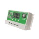 30A 12V 24V Solar Charge Controller Lithium Battery LCD Display USB Charged Solar Panel Charger