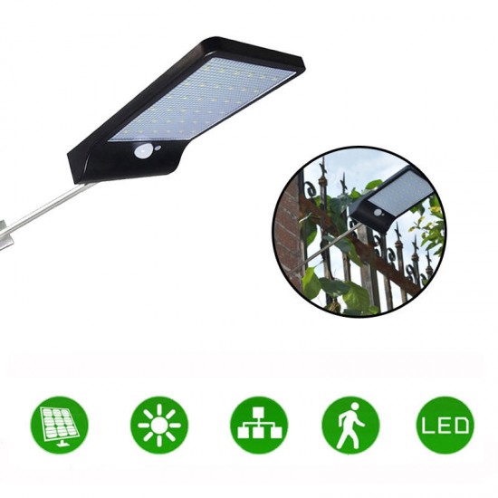 36LED Garden Solar Powered Wall Light Waterproof PIR Motion Sensor Walkway Outdoor Lamp