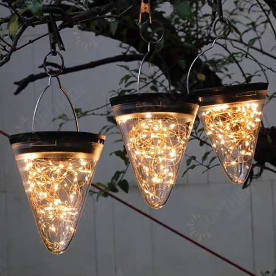 50LED Solar Powered Hanging Light Lamp Bulbs Garden Lights Outdoor Patio Decor