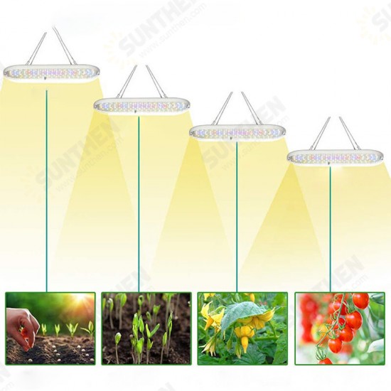 60W Hanging Full-spectrum Plant Light Intelligent 4 Level Dimming Mode High Light Transmittance Plant Growing LED Lights