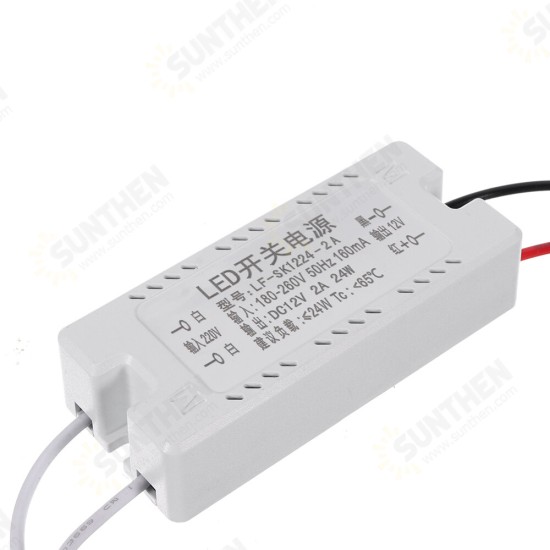 AC185-260V To DC12V 12W 18W 24W 36W 48W Power Supply Lighting Transformer LED Driver For LED Lights