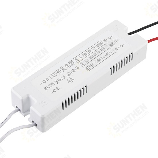 AC185-260V To DC12V 12W 18W 24W 36W 48W Power Supply Lighting Transformer LED Driver For LED Lights