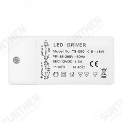 AC85-265V To DC12V 18W LED Driver Power Supply Transformer for MR11 MR16 Light Bulb AC85-265V To DC12V 18W LED Driver Power Supply Transformer for MR11 MR16 Light Bulb