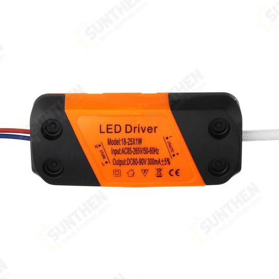 AC85-265V To DC54-87V 18-25W LED Driver Constant Current Light Transformer for Lighting