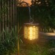 DG-LF6002 Solar Flickering Flame Lamp IP65 Waterproof 1500k Color Temperature Wall-mounted/Hanging Atmosphere Decroative Light for Garden Outdoor Porch Patio Path