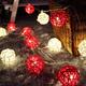 DSL-5 Gardening 5M 40LED String Light Ratten Shape Holiday Garden Party Wedding Decoration