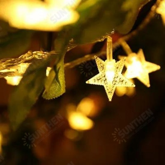 DSL-6 Gardening 5M 40LED String Light Star Shape Holiday Garden Party Wedding Decoration DSL-6 Gardening 5M 40LED String Light Star Shape Holiday Garden Party Wedding Decoration