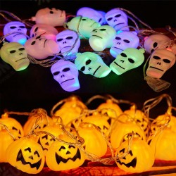 Halloween Ghost Pumpkin Colorful String Lights Garden Courtyard Haunted House Bar Holiday Decoration Halloween Ghost Pumpkin Colorful String Lights Garden Courtyard Haunted House Bar Holiday Decoration
