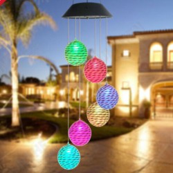 LED Light Solar Light Wind Chime Color Changing Garden Rattan Ball LED Light Solar Light Wind Chime Color Changing Garden Rattan Ball