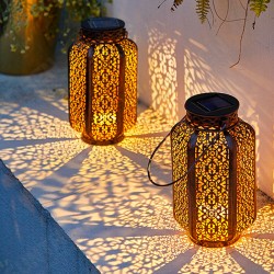 LED Solar Energy Courtyard Outdoor Bedroom Hallow Out Lantern Hanging Tree Lamp Night Light LED Solar Energy Courtyard Outdoor Bedroom Hallow Out Lantern Hanging Tree Lamp Night Light