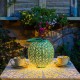 LED Solar Energy Courtyard Outdoor Bedroom Hallow Out Lantern Hanging Tree Lamp Night Light