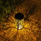 LED Solar Energy Courtyard Outdoor Bedroom Hallow Out Lantern Hanging Tree Lamp Night Light