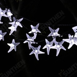SSL-11 Gardening 6M 30LED Solar Panel String Light Starfish Holiday Party Wedding Decoration SSL-11 Gardening 6M 30LED Solar Panel String Light Starfish Holiday Party Wedding Decoration