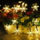 Snowflake String Lights Snow Fairy Garland Decor Solar Power LED for Christmas Tree New Year Room Decoration