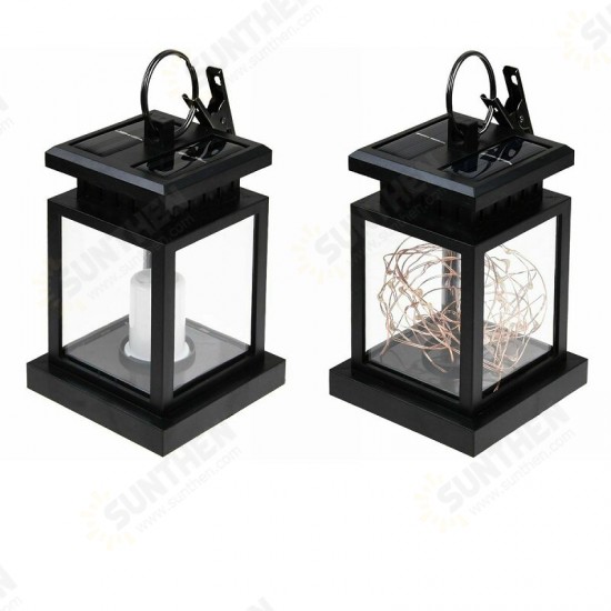 Solar Lantern Hanging Fairy String Light LED Yard Outdoor Patio Garden Decor Lamp