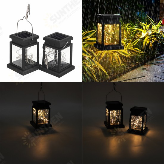 Solar Lantern Hanging Light LED Yard Outdoor Patio Garden Lamp Waterproof Decor