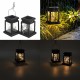 Solar Lantern Hanging Light LED Yard Outdoor Patio Garden Lamp Waterproof Decor