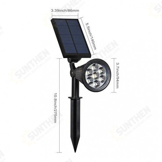 Solar Lights Outdoor 7 LED Solar Outdoor Color Changing Wall Light 180° Adjustable Garden Light