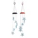 Solor Powered Star Wind Chime Light Outdoor Garden Waterproof Hanging Lamp Decor