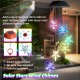 Solor Powered Star Wind Chime Light Outdoor Garden Waterproof Hanging Lamp Decor