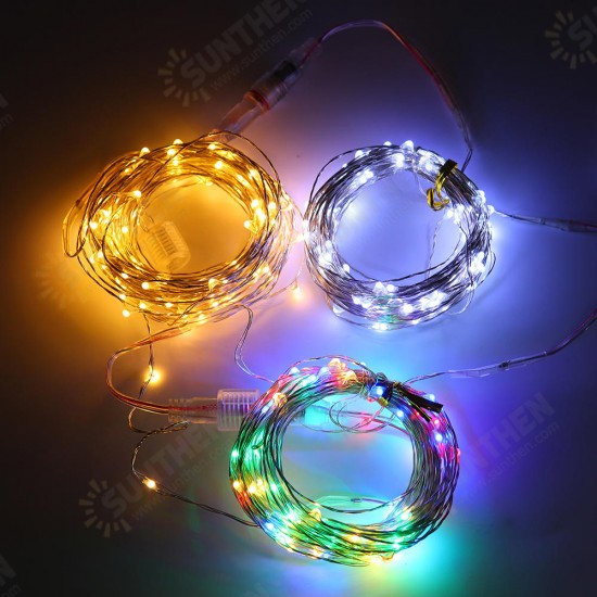 Waterproof 10M 100LED Colorful Warm White Pure White Fairy String Light for Outdoor Christmas DC3.3V