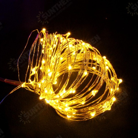 Waterproof 10M 100LED Colorful Warm White Pure White Fairy String Light for Outdoor Christmas DC3.3V