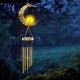 Wind Bell LED Solar Powered Lamp Home Outdoor Indoor Decor Gift Moon Sun Star