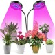 1/2/3 Head Plant Grow Light Head LED Lamp Hydroponics Greenhouse Garden 360° Flexible Indoor Dimmable