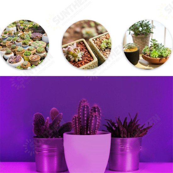 1/2/3 Head Plant Grow Light Head LED Lamp Hydroponics Greenhouse Garden 360° Flexible Indoor Dimmable