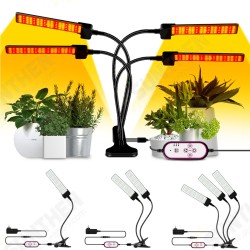 1/2/3/4 Heads USB Plant Grow Light Strip Hydroponic with Securing Clip 1/2/3/4 Heads USB Plant Grow Light Strip Hydroponic with Securing Clip
