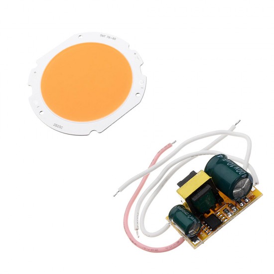 20W LED COB Round Grow Light Chip DIY with AC90-240V Driver Power Supply for Indoor Plant Flower